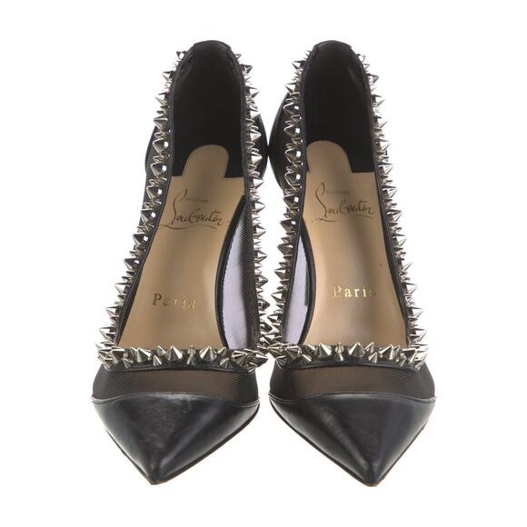 ❤️Christian Louboutin Spike Leather Pumps❤️ - Picture 3 of 5